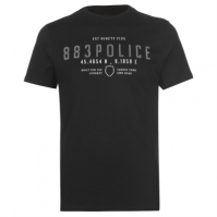 883 Police Tee negru
