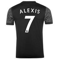 adidas Manchester United Away Alexis Sanchez Shirt 2017 2018 negru alb