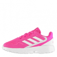 Adidasi sport adidas Nebular Zed pentru fete pentru Bebelusi roz alb