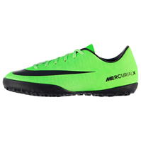 Adidasi Gazon Sintetic Nike Mercurial Vapor pentru copii verde negru