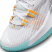 Adidasi pentru Baschet Air Jordan Zion 1 pentru copii alb negru portocaliu