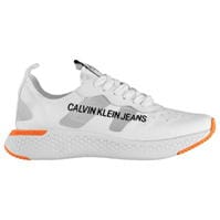 Adidasi sport Calvin Klein Alexia nailon bright alb