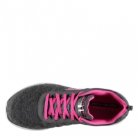 Adidasi sport Skechers Appeal 3.0 pentru fetite gri carbune roz