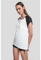 Bluza contrast pentru Femei alb negru Urban Classics