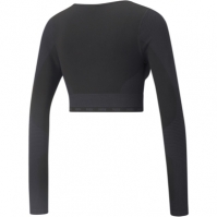 Bluza cu maneca lunga Puma Formknit pentru femei negru gri