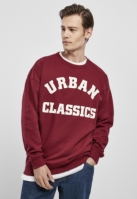 Bluza imprimeu college visiniu Urban Classics