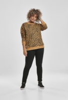 Bluza imprimeu leopard AOP pentru Femei bej leopard Urban Classics