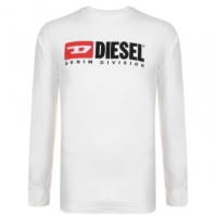 Bluza maneca lunga Diesel Division alb
