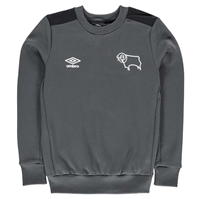 Bluza sport Umbro Derby County pentru baietei gri carbon negru