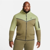 Bluze Hanorac Nike cu fermoar Tech pentru Barbati oliv negru