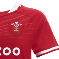 Bluze rugby Macron Wales Acasa 2021 2022 pentru copii rosu
