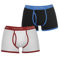Boxeri Set 2 Calvin Klein negru albastru alb rosu