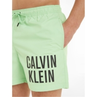 Pantaloni scurti inot Calvin Klein DRAWSTRING verde lime albastru lv0