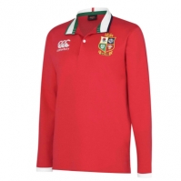 Canterbury British and Irish Lions cu Maneca Lunga clasic Shirt 2021 rosu