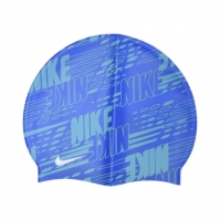 Casca inot Nike Print hyper albastru