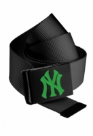 Curea material textil MLB Premium negru Single verde MasterDis