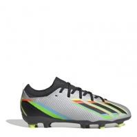 Ghete de fotbal adidas adidas X Speedflow. 3 FG pentru Copii argintiu negru