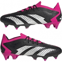 Ghete de fotbal adidas Predator Accuracy .1 Low gazon sintetic negru alb roz