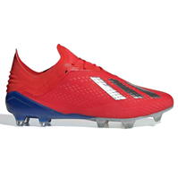 Ghete de fotbal adidas X 18.1 FG rosu argintiu albastru
