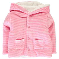 Jacheta Crafted Mini cu dungi pentru Bebelusi roz strp girl
