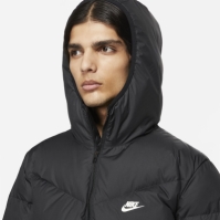 Jacheta Geaca pentru vant Nike Sportswear Storm-FIT cu gluga pentru Barbati negru alb