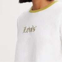 Tricou cu logo Levis Cropped -Shirt bleumarin