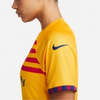 Nike Barcelona Fourth Senyera Shirt 2023 2024 pentru femei galben albastru