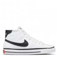 Nike Court Legacy Mid Canvas Shoe pentru Barbati alb negru