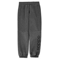 Pantaloni caldurosi adidas Linear Logo pentru baietei gri inchis negru
