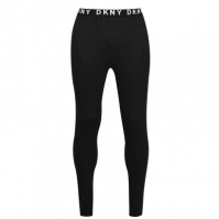 Pantaloni de casa DKNY Waist Band Logo negru