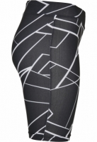 Pantaloni scurti ciclism AOP pentru Femei geometric negru Urban Classics