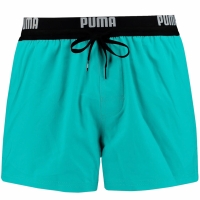 Pantaloni scurti de baie Puma Logo Short Length menta 907659 08 barbati