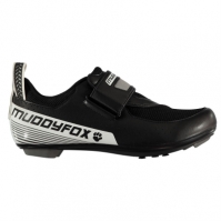 Pantofi ciclism Muddyfox TRI100 pentru Barbati negru alb