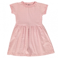 Rochie Crafted Jersey pentru fete pentru Bebelusi roz marl