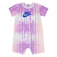 Salopeta Nike Tie Dye pentru fete pentru Bebelusi roz