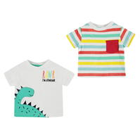 Set Tricouri Crafted Essentials 2 pentru baieti pentru Bebelusi multicolor