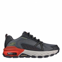 Skechers cauciuc LACE-UP OVERLAY OUT gri carbune