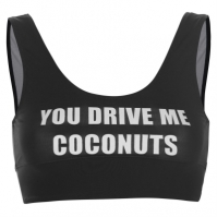 Sutien baie Golddigga Slogan pentru Femei negru coconuts