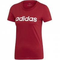 Tricou Adidas Essentials Linear rosu EI0697 femei