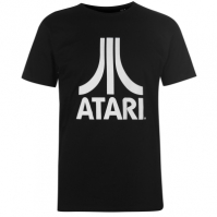 Tricou cu imprimeu Atari Atari clasic negru alb