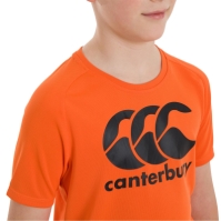 Tricou cu imprimeu Canterbury Large pentru copii portocaliu