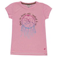 Tricou cu imprimeu SoulCal Fashion pentru fetite roz marl