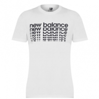 Tricou cu imprimeu New Balance NB pentru Barbati alb