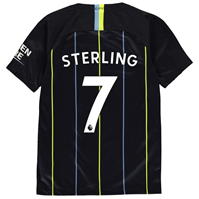Tricou Deplasare Nike Manchester City Raheem Sterling 2018 2019 pentru copii bleumarin