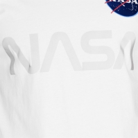 Tricou Alpha Industries NASA Reflective alb