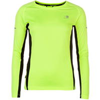 Tricou Karrimor cu Maneca Lunga alergare pentru Femei fosforescent galben