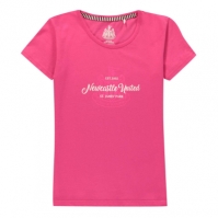 Tricou NUFC Newcastle United Crest Print pentru fetite roz