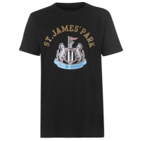Tricou Source Lab Newcastle United Crest pentru Barbati negru