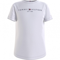 Tricou Tommy Hilfiger Essential pentru fetite alb