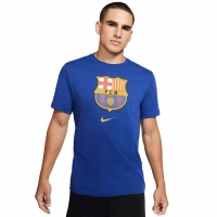 Tricou Nike FC Barcelona Evergreen Crest 2 albastru CD3115 455 pentru Barbati